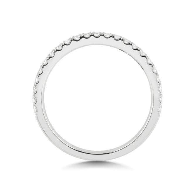 Wedding Band Platinum Diamond Half Eternity Ring WP268/I