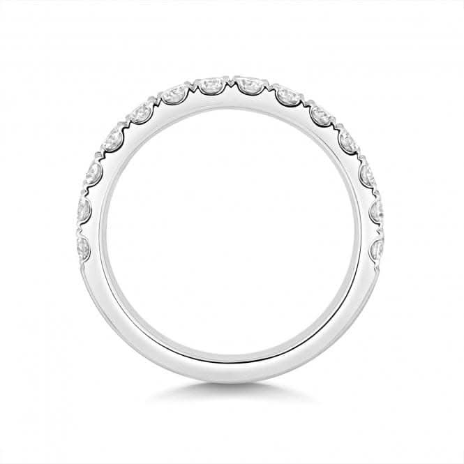 Wedding Band Platinum Diamond Half Eternity Ring WP269/I