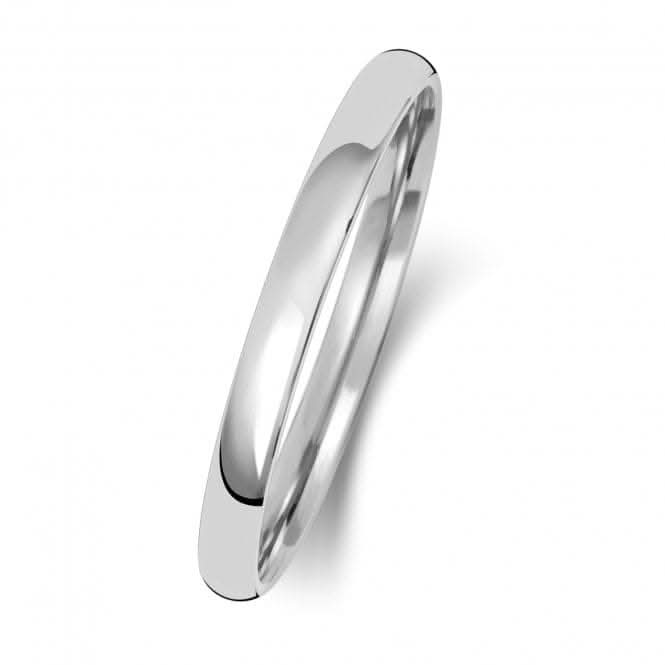 Wedding Band Platinum Slight Court 2mm-1.7 Wedding Ring WP111H