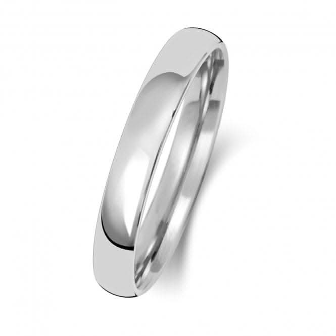 Wedding Band Platinum Slight Court 3mm-1.15 Wedding Ring WP113M