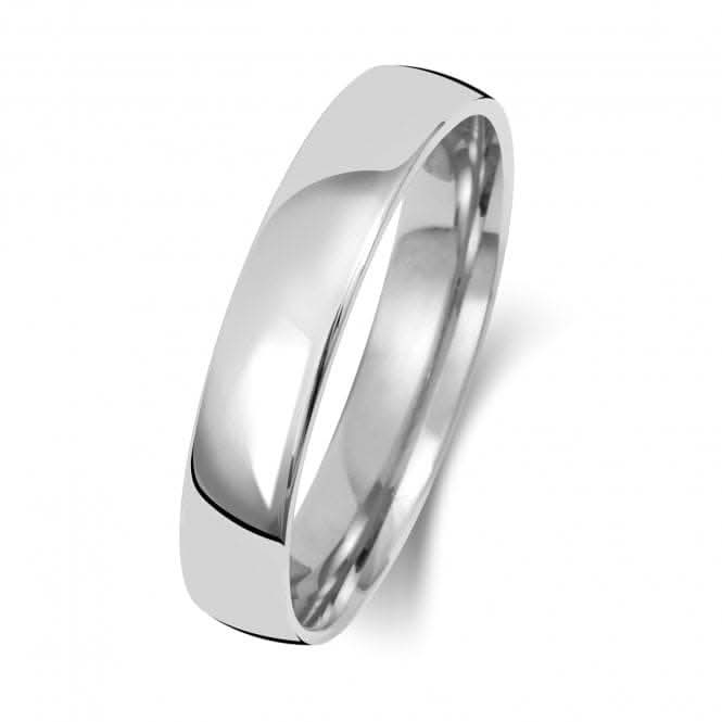 Wedding Band Platinum Slight Court 4mm-1.75 Wedding Ring WP114H