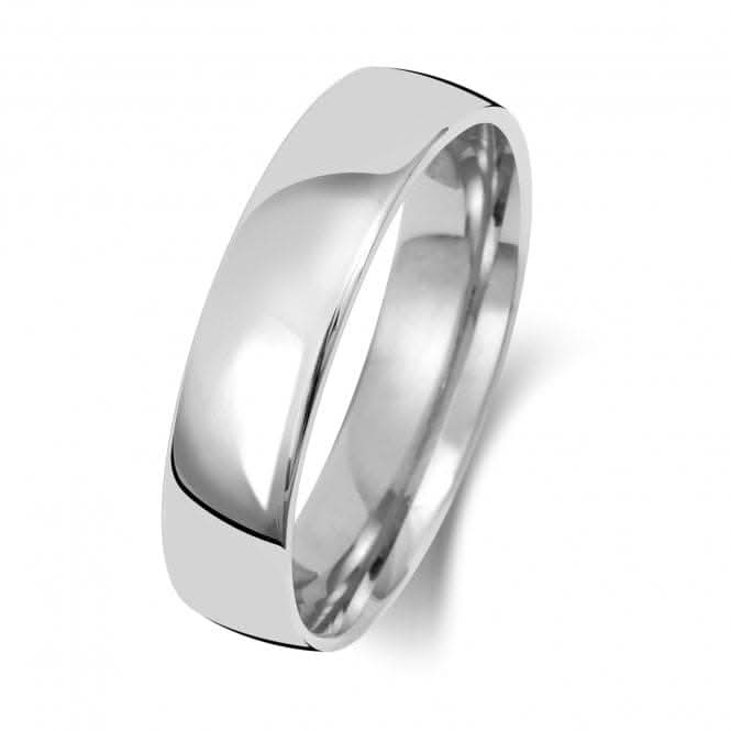 Wedding Band Platinum Slight Court 5mm-1.2 Wedding Ring WP115L