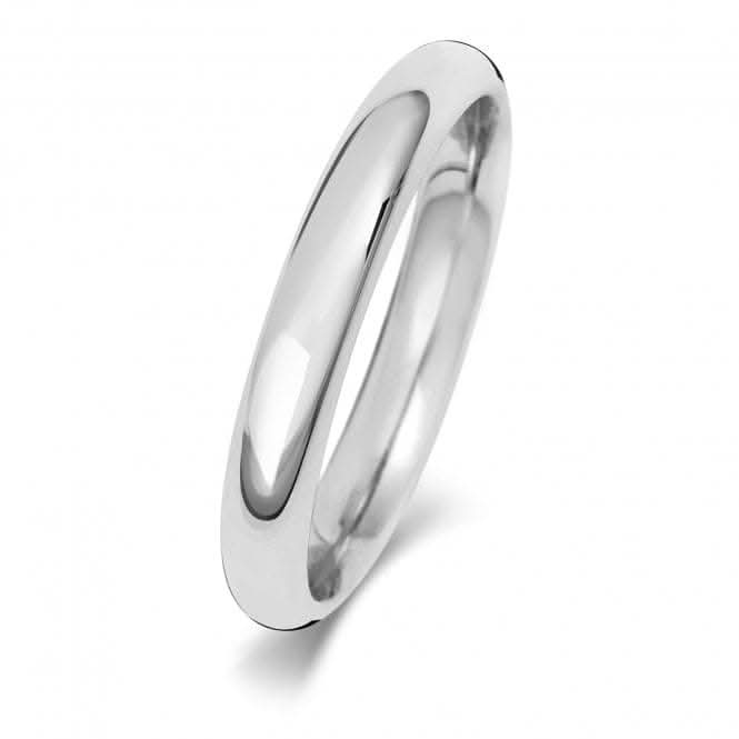 Wedding Band Platinum Trad Court 3mm Wedding Ring WP163H