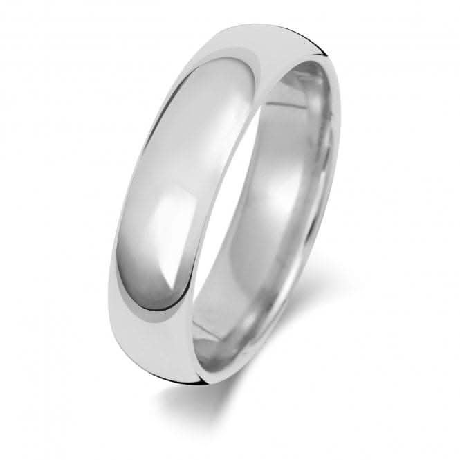 Wedding Band Platinum Trad Court 5mm-1.2 Wedding Ring WP165L