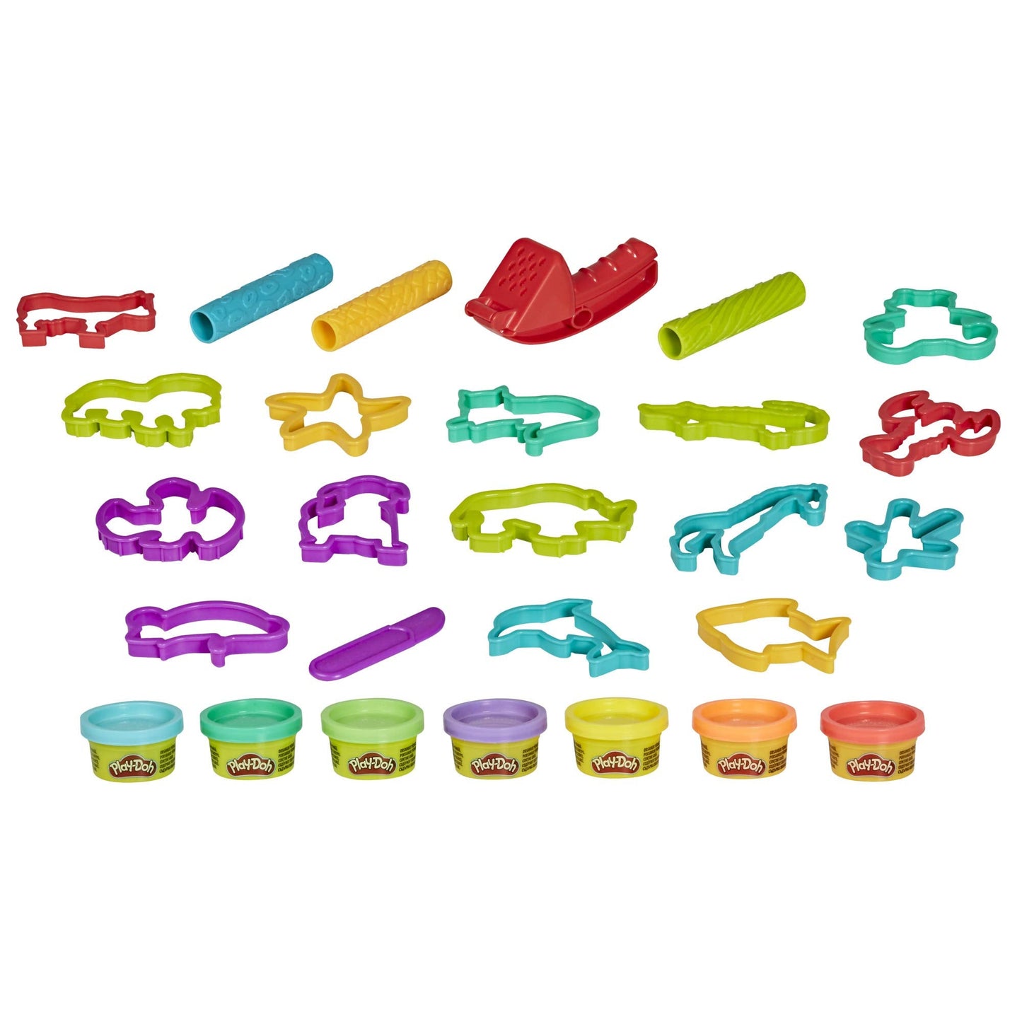 Play-Doh Makin' Animals Create It Kit for Kids 3+ — 15 Cutters, 7 Colors