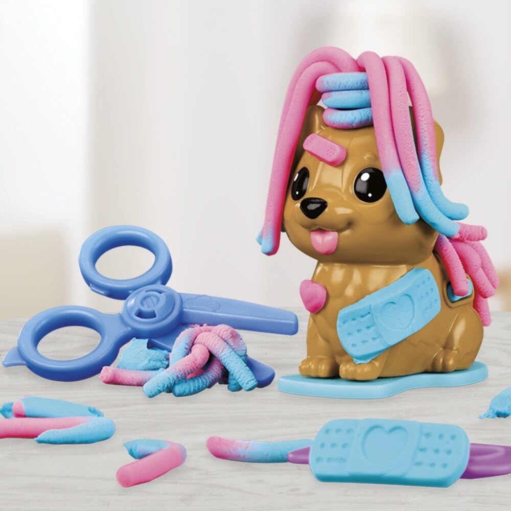 Play-Doh Mini Groom 'n Vet Set — Creative Pretend Vet Grooming for Kids