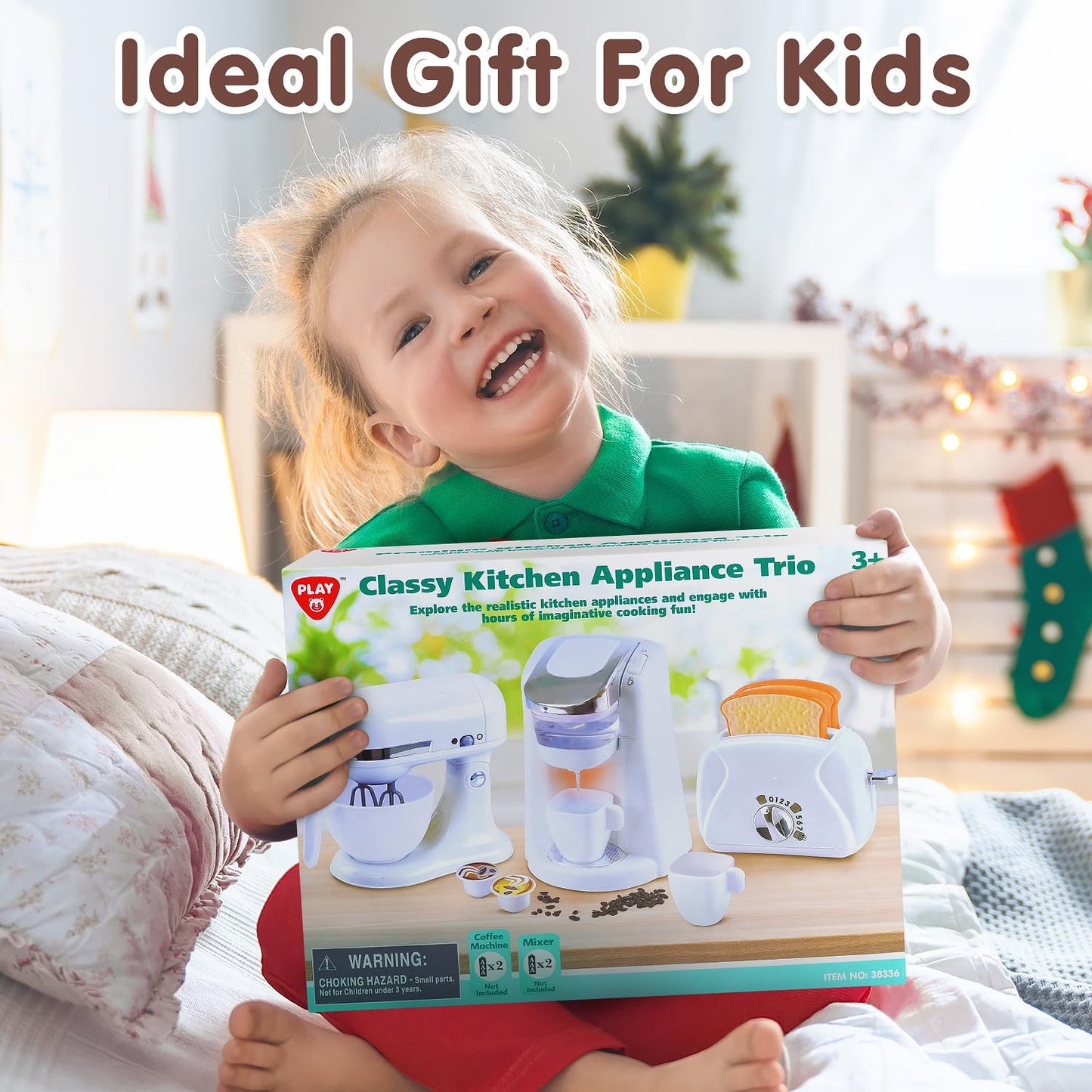 PLAY Kitchen Appliances Toys: Realistic Coffee Maker, Mixer & Toaster (Ages 3+)