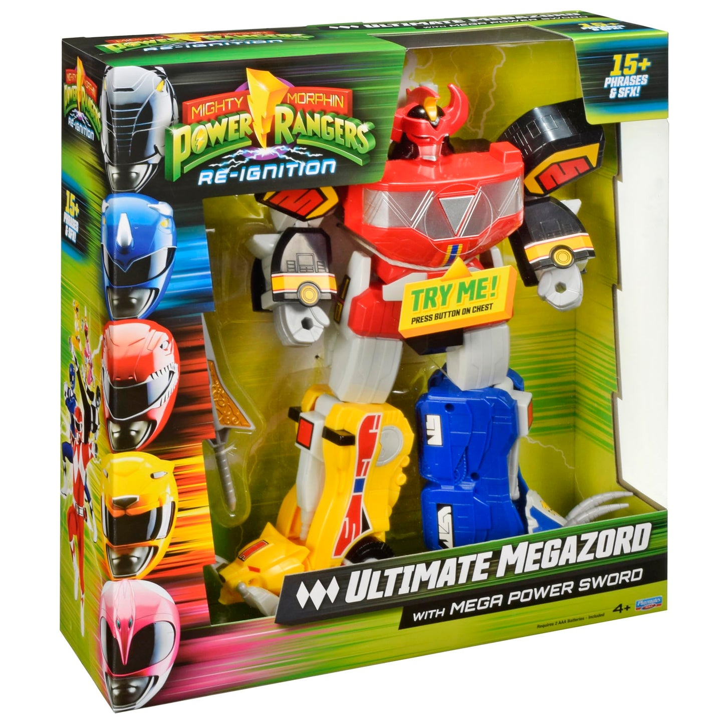 PlayMates POWER RANGERS Mighty Morphin Re-Ignition Ultimate Megazord – Deluxe Electronic Figure