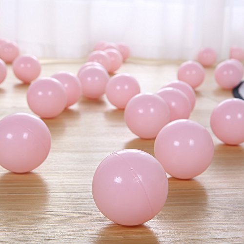 PlayMaty Ball Pit Balls - 2.75in Plastic, Phthalate & BPA Free, 50 Pack (Light Pink)