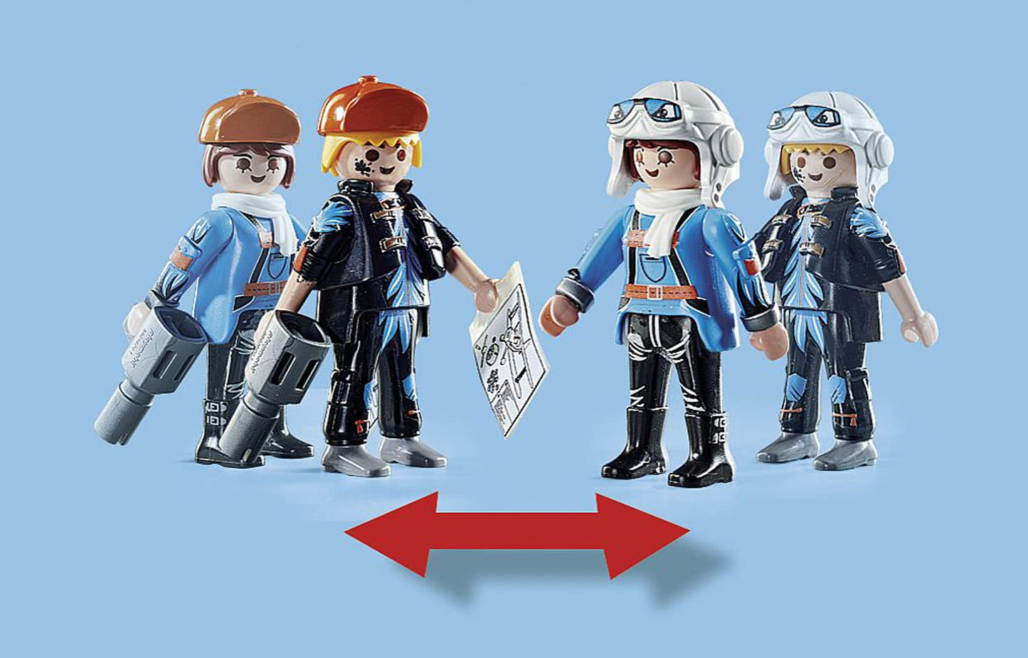 Playmobil Air Stunt Show Phoenix Biplane – Realistic Motorized Propellers & Pylon Stunts