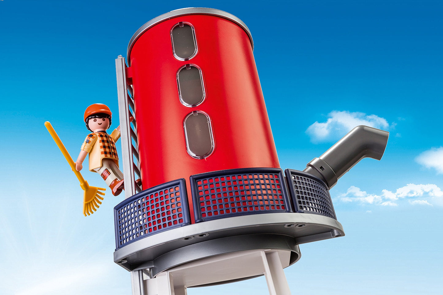 Playmobil Barn with Silo – Farm Playset with Animals