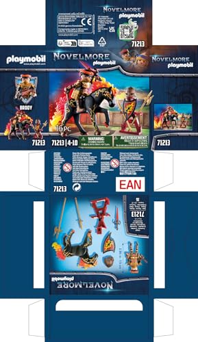 Playmobil Burnham Raiders Fire Knight – Novelmore Jousting Toy Set