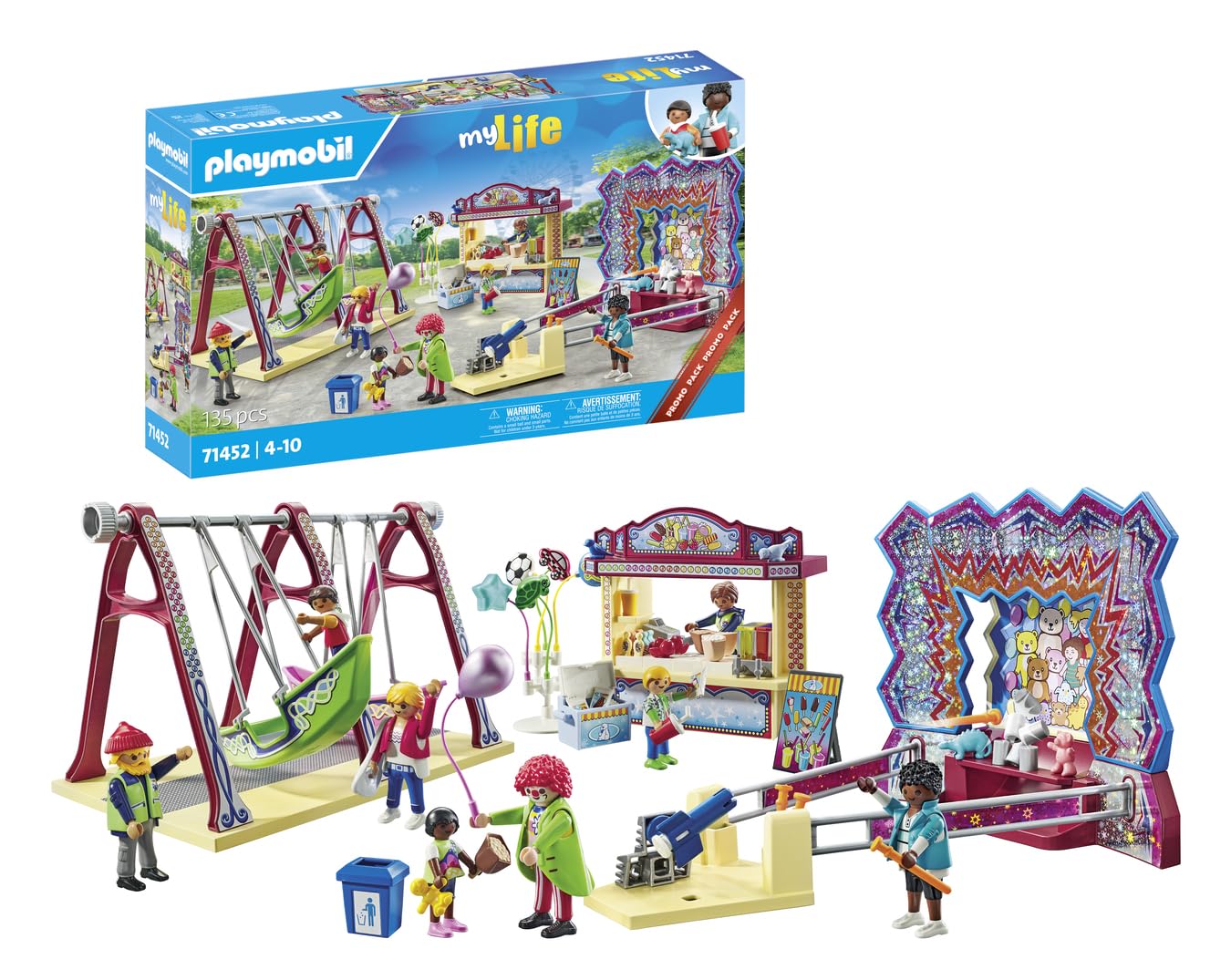 Playmobil Fun Fair | Colorful Family Amusement Set for Imaginative Play