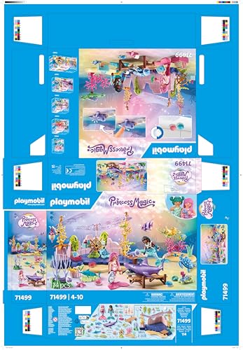 Playmobil Mermaid Animal Care | Underwater World Playset for Kids 4-10