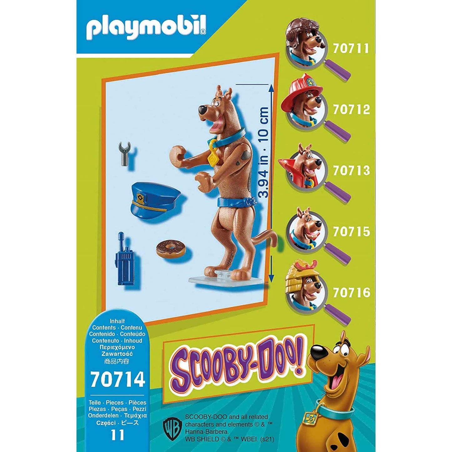 Playmobil Scooby-Doo! Collectible Police Figure – Imaginative Police Role-Play Toy for Kids 5–12