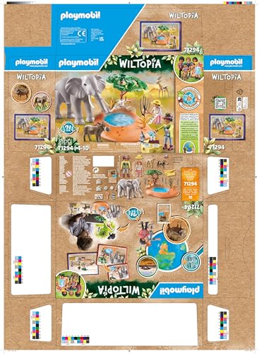 Playmobil Elephant at the Waterhole | Wiltopia Eco Playset for Kids 4–10