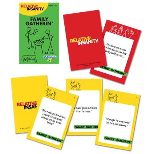 PlayMonster Relative Insanity: Family Gatherin’ — Hilarious Family Party Game (Ages 14+)