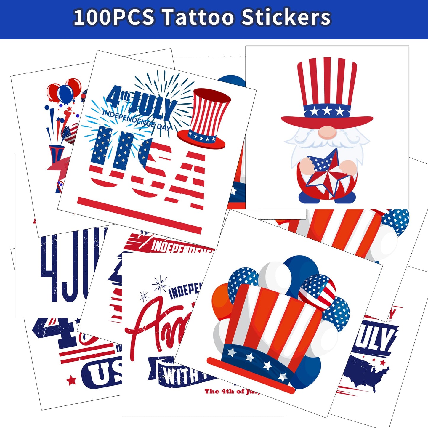 PLOUGVI 188PCS 4th of July Accessories Set | Patriotic Party Favors & Decorations