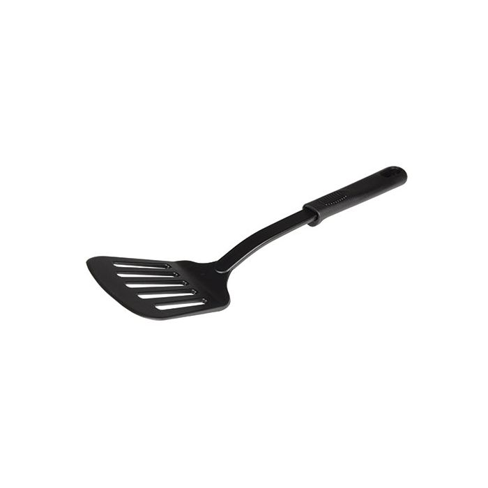 High-Heat Nylon Slotted Turner, 30.5 cm, Black