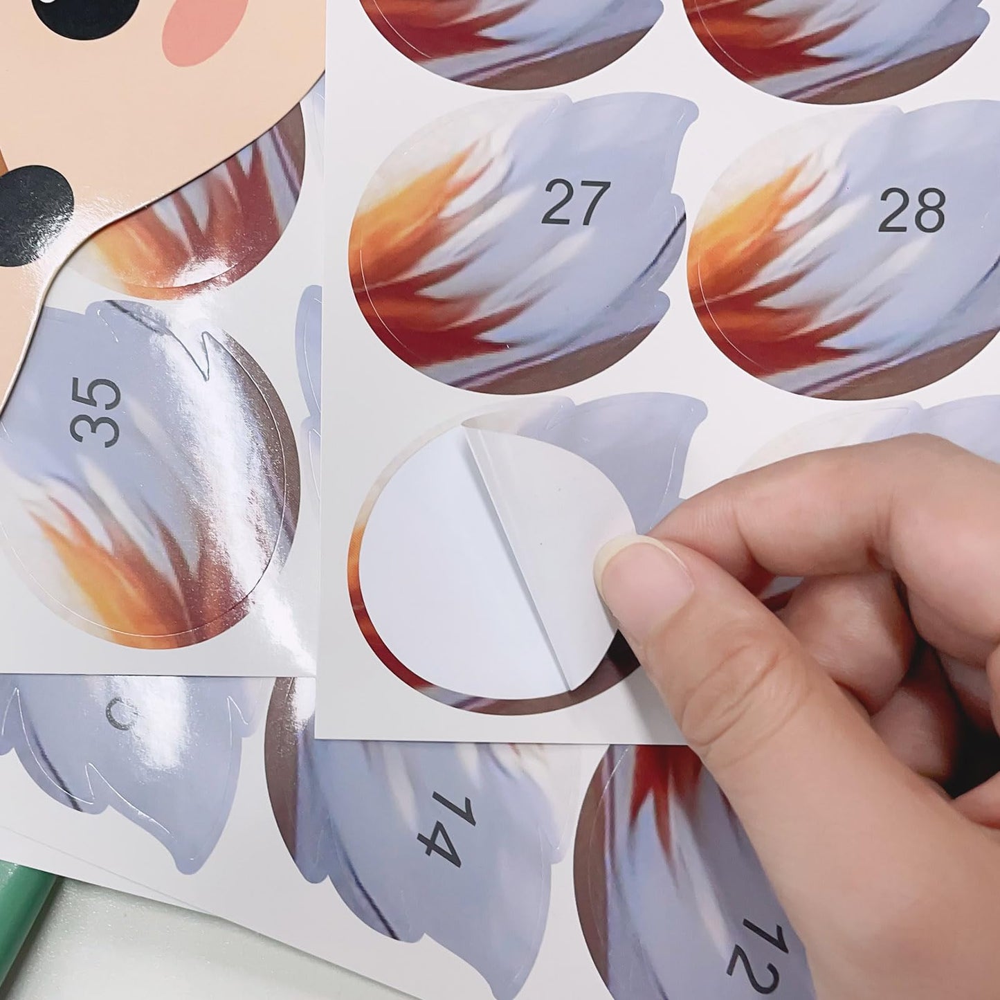 PLULON Pin The Tail on The Deer Christmas Game – Large Poster Backdrop for Kids' Parties