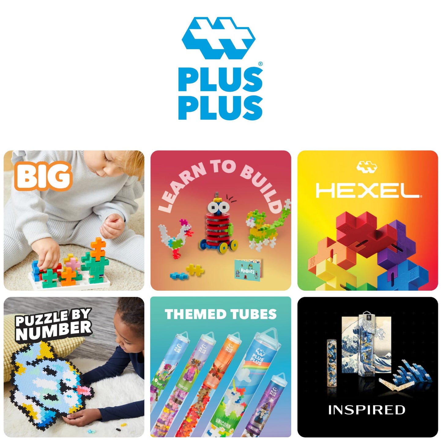 PLUS PLUS 240-Piece Spooky Mix Interlocking Building Blocks – Open-Ended STEM Toy for Kids