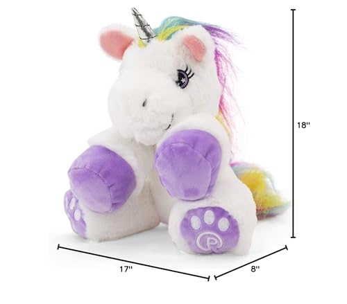 Plushible Poppy The Unicorn – 10 Inch Plush Toy, Ultra-Soft, Machine Washable