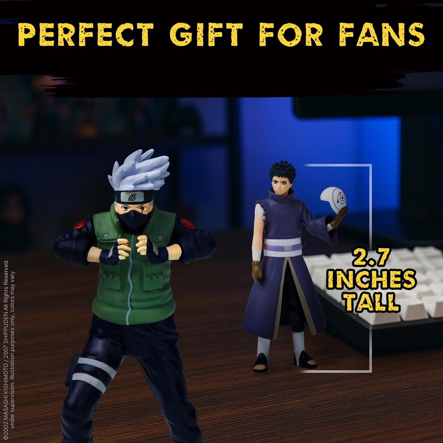 P.M.I. Naruto Shippuden 6 Pack Deluxe Collectible Figures – Team 7, Akatsuki & Legendary Shinobi (Assortment B)