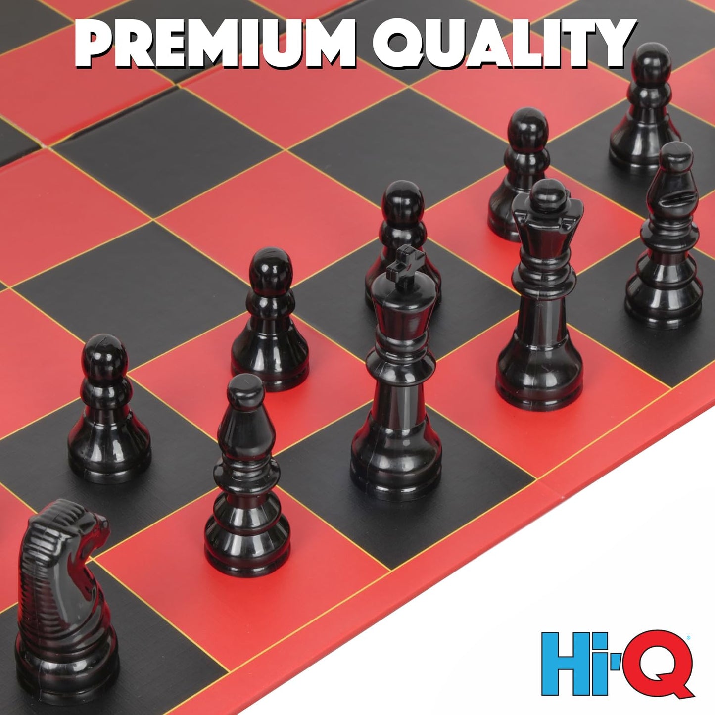 HI-Q Classic Chess Board Game | Point Games – Educational Folding Chess Set for Kids, Adults & Beginners