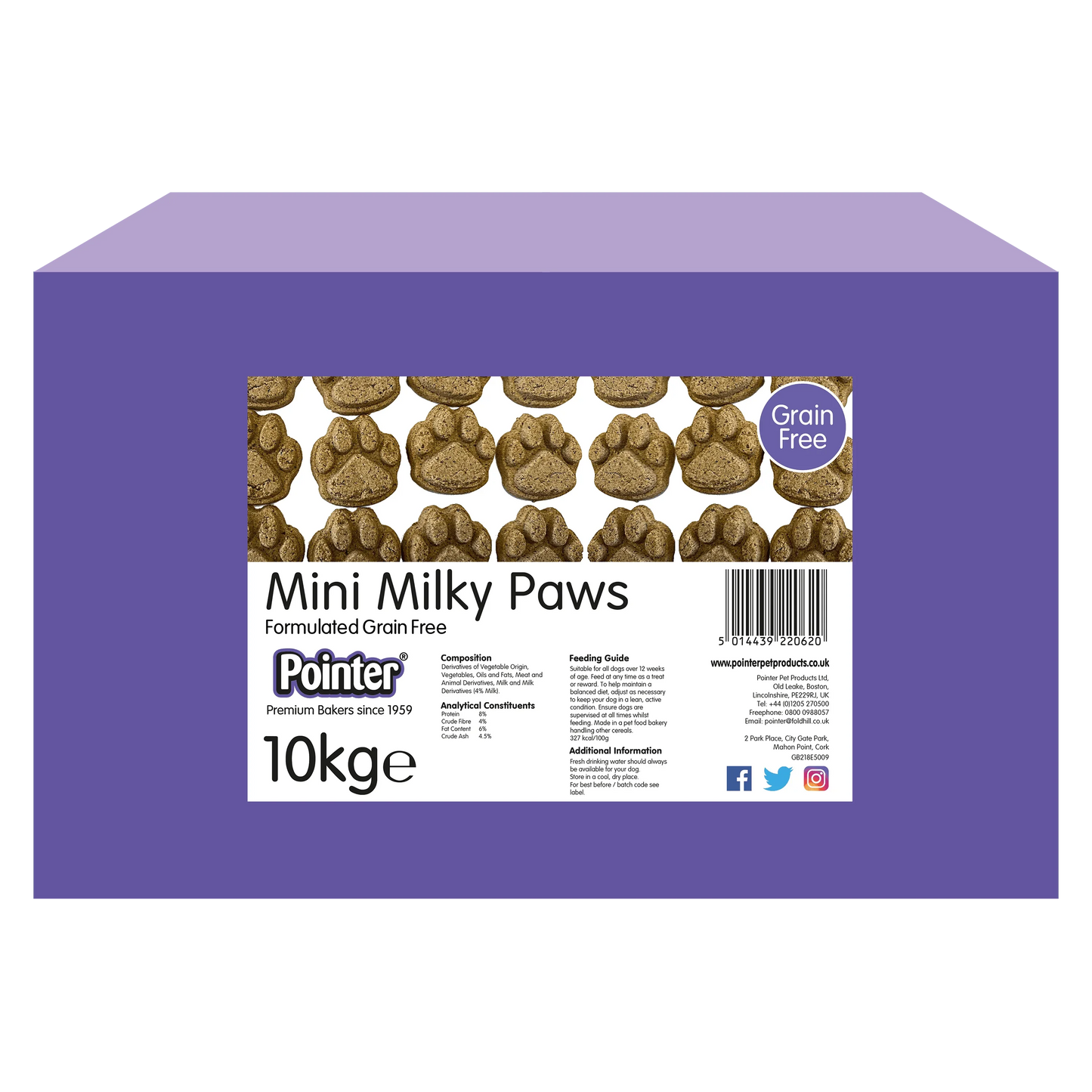 Pointer Milky Mini Paws 10kg