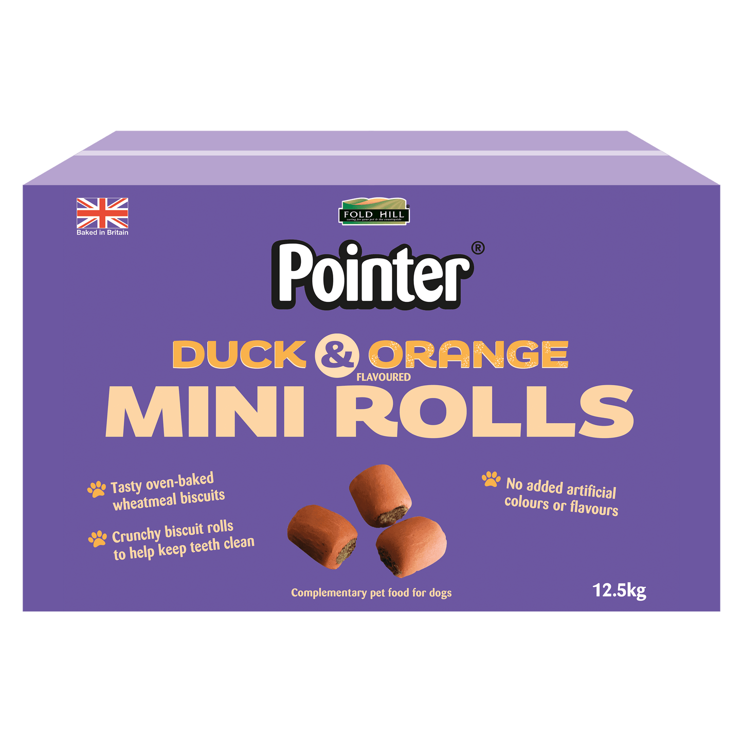 Pointer Duck & Orange Mini Rolls 12.5kg