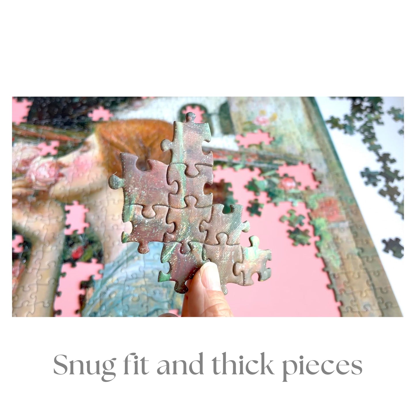 Pomegranate 1000-Piece Jigsaw Puzzle – Floral Peacock by David Galchutt | Snug Fit & Matte Finish