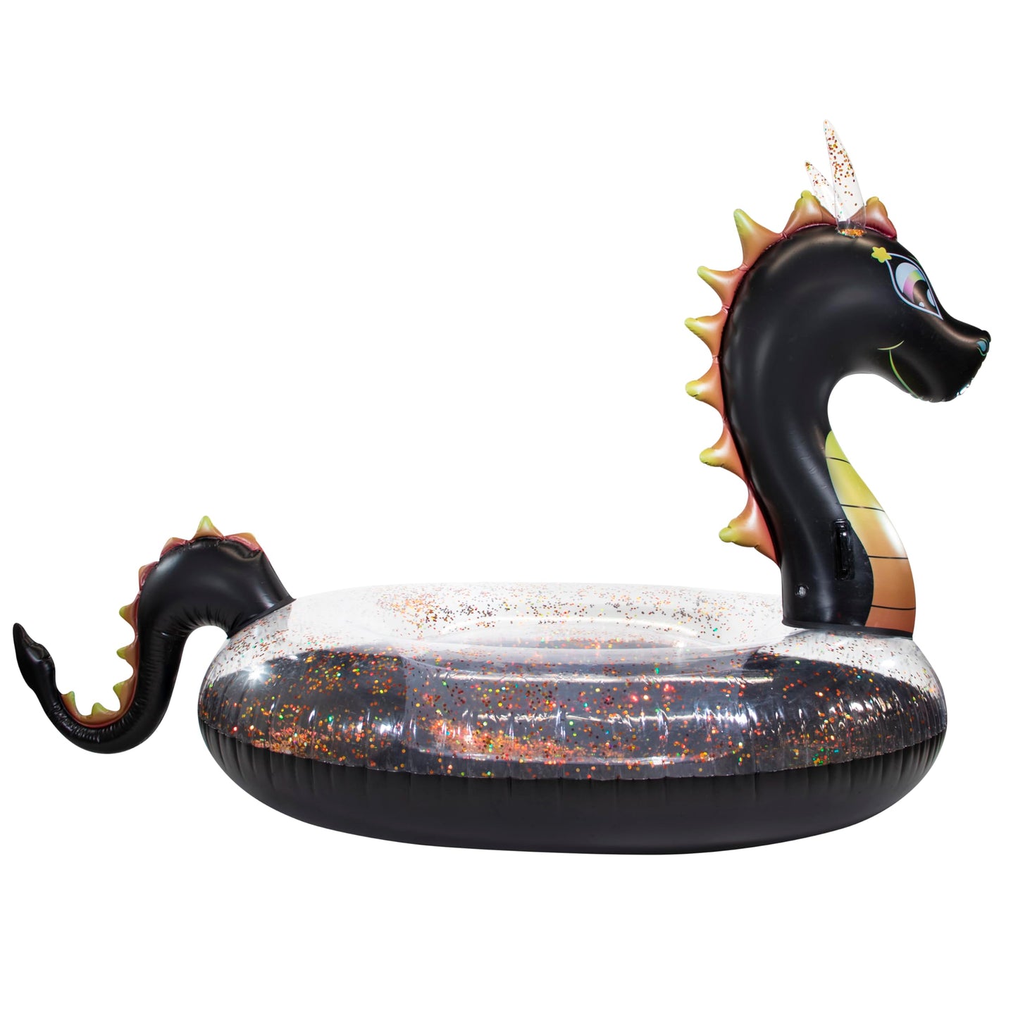 PoolCandy Gigantic Sea Dragon Inflatable Raft for 2–3 People | 120” x 48” x 54”