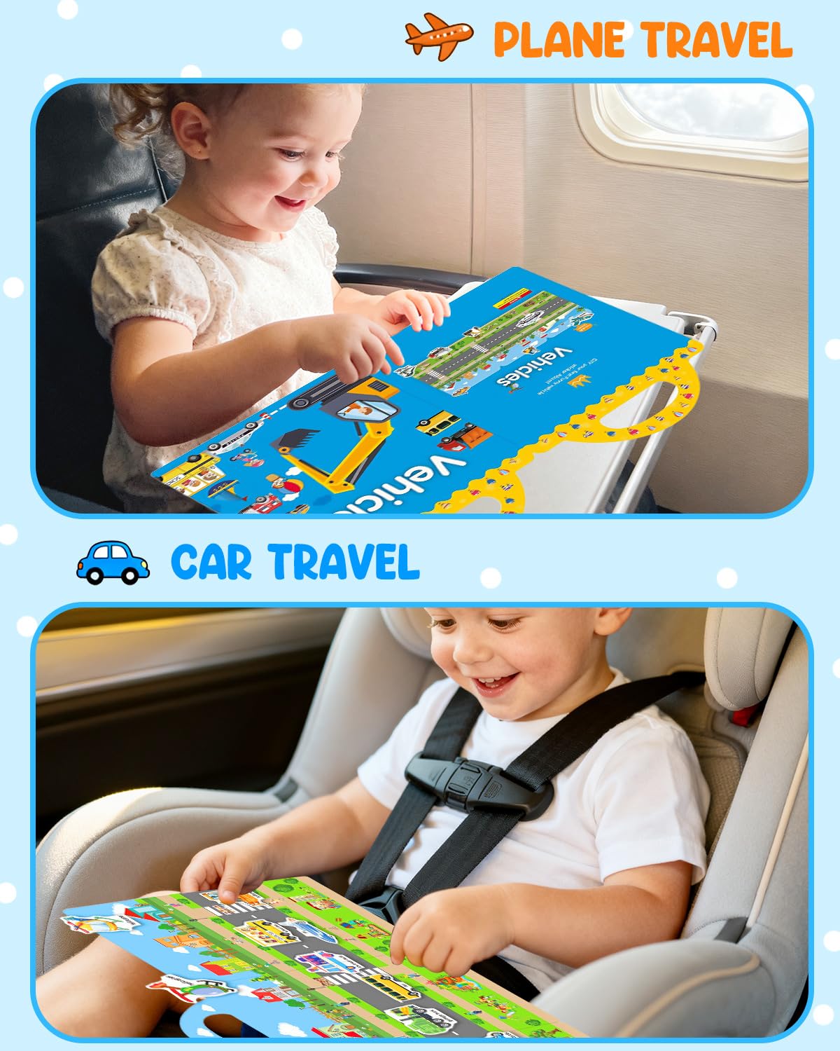 Popokeegoo Reusable Sticker Book | Ocean Animal Travel Stickers for Kids