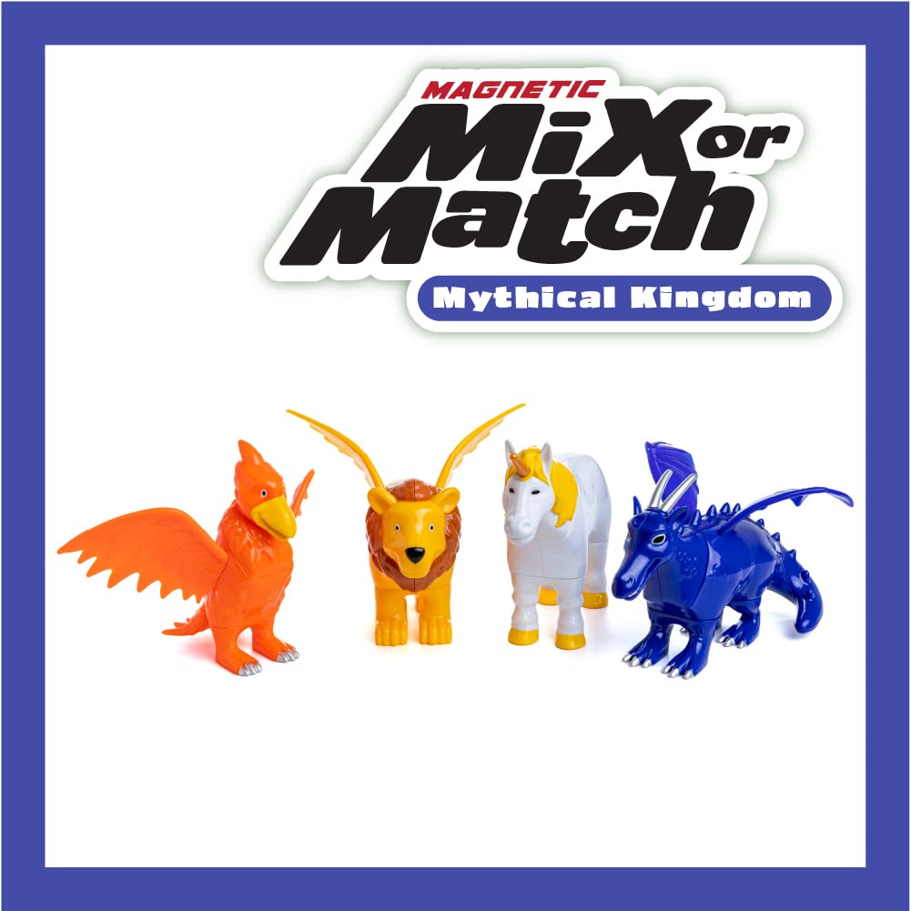 POPULAR PLAYTHINGS Magnetic Animals for Toddlers 1-3 - Mythical Kingdom Set of 4