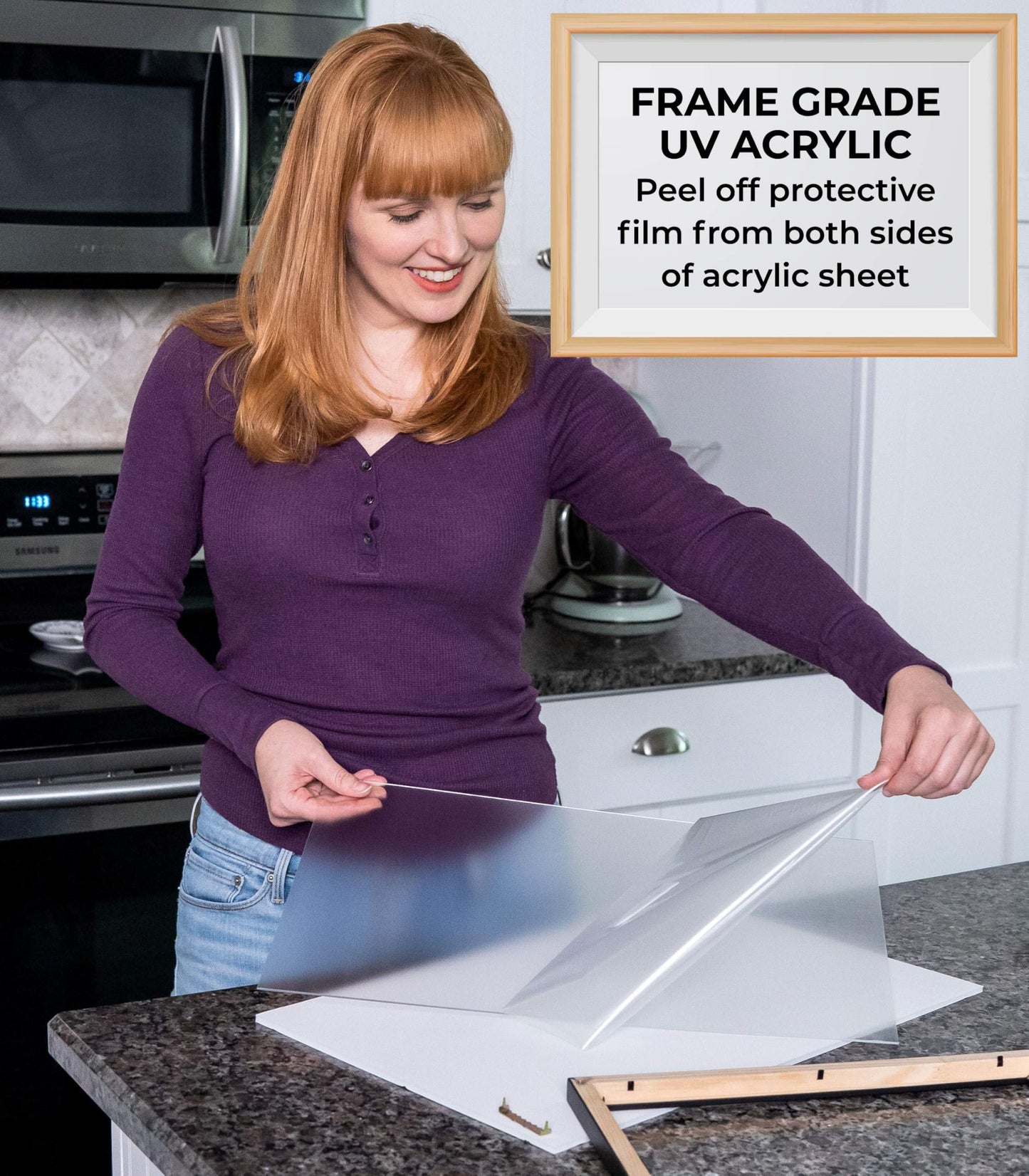 Poster Palooza 16x20 Jigsaw Puzzle Frame Kit – Black Wood Frame, UV Acrylic, Glue Sheets, USA-Made