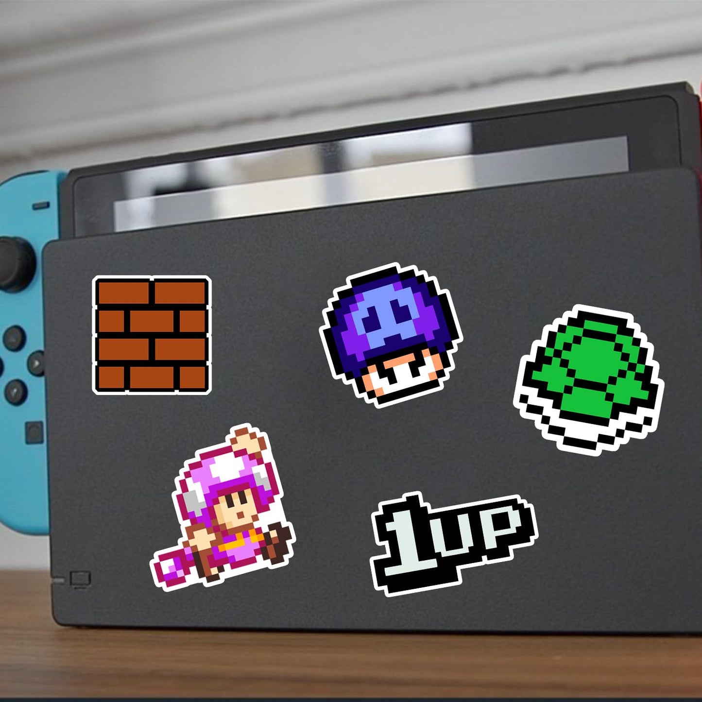 Pounchi Cute Cartoon Stickers (100 Pcs) – Pixel Video Game PVC Sticker Set for Laptop, Water Bottle & More
