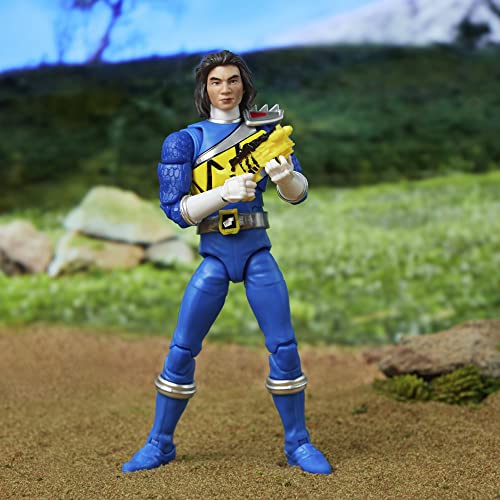 Power Rangers Lightning Collection Dino Charge Blue Ranger 6-Inch Action Figure | Premium Poseable Toy Collectible