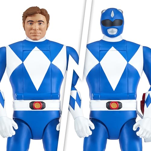 Mighty Morphin Power Rangers: Re-Ignition – Auto-Morphin Blue Ranger Action Figure by Playmates Toys