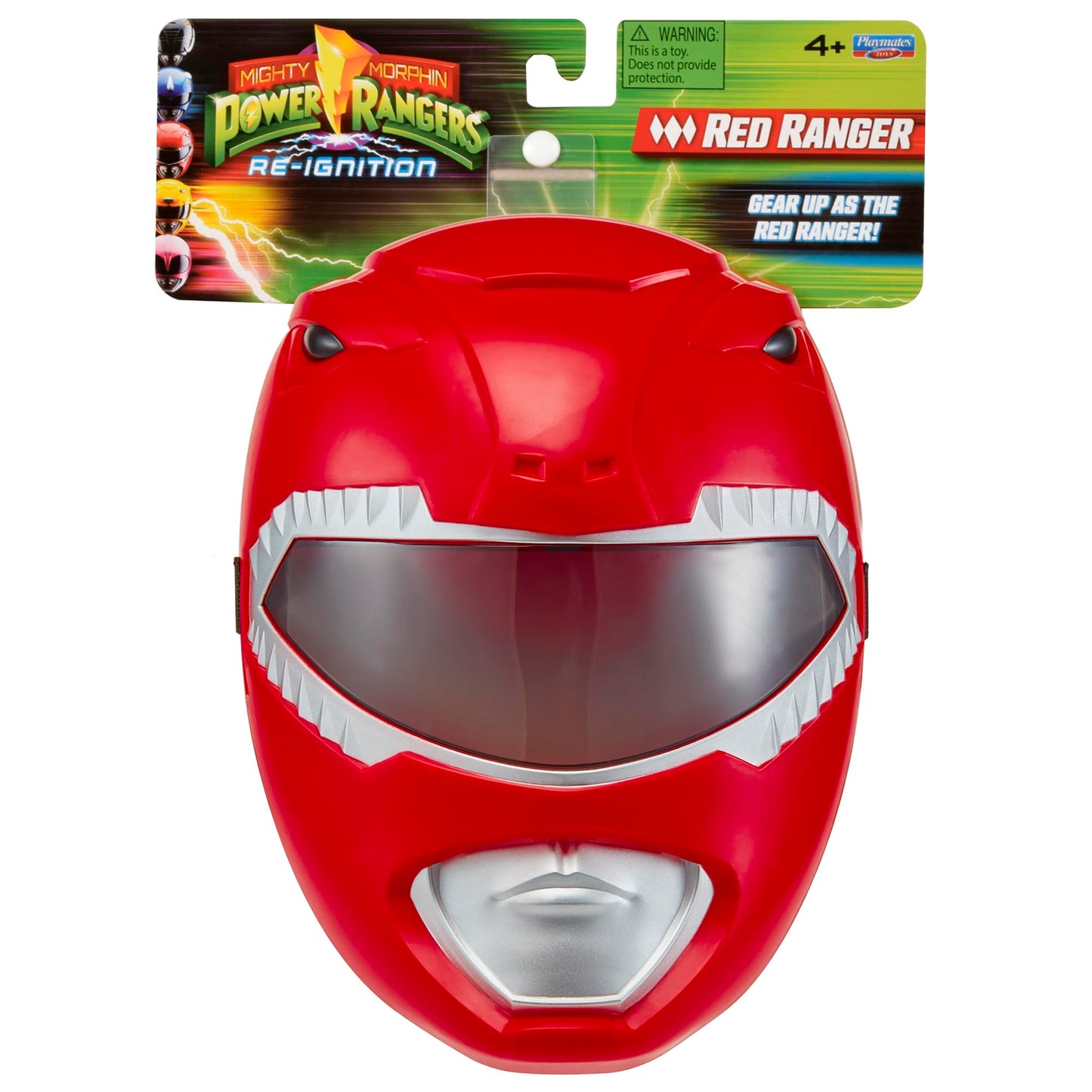 Power Rangers Mighty Morphin Re-Ignition Red Ranger Mask by Playmates Toys – Authentic Role Play