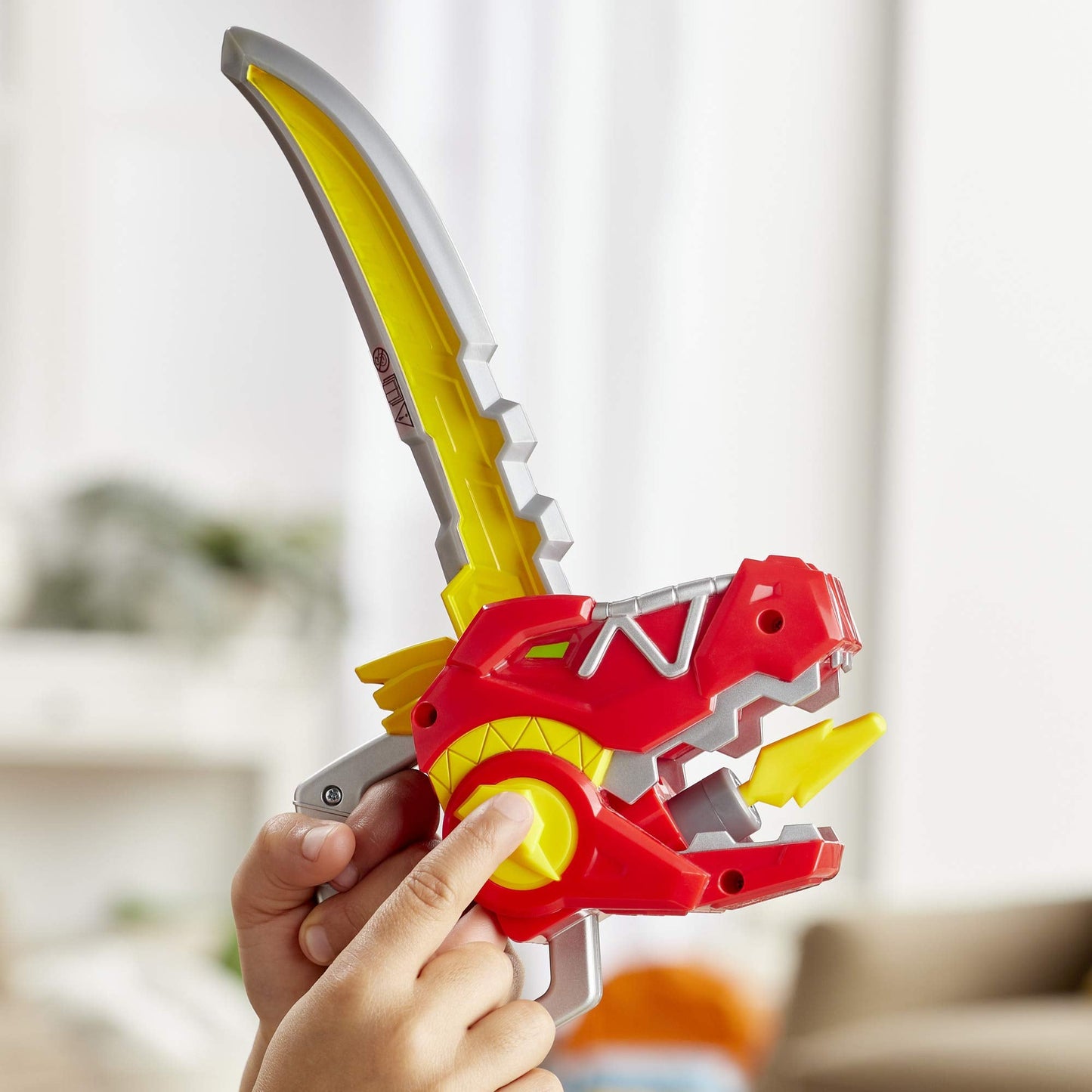 Power Rangers Playskool Heroes Zord Saber Mask & Red Ranger Sword Accessory — Dino Charge Inspired, 3+ (Amazon Exclusive)