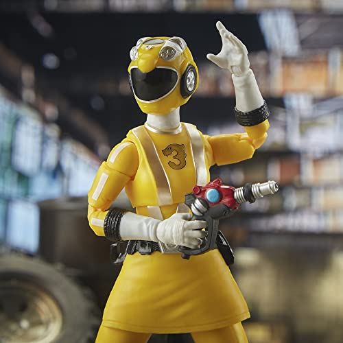 Power Rangers Lightning Collection RPM Yellow Ranger 6-Inch Figure – Premium Collectible with Accessories