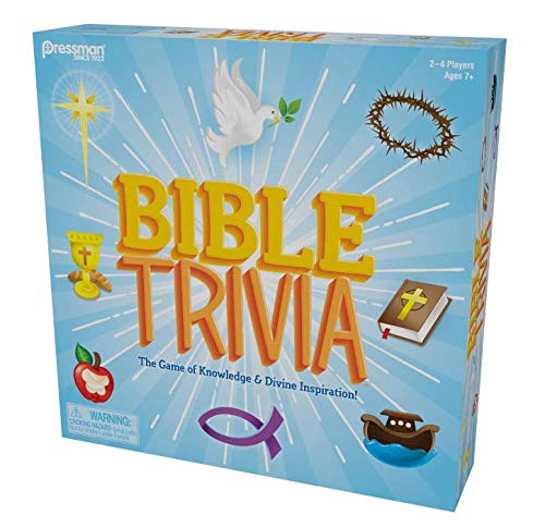 Bible Trivia by Pressman – Family Knowledge Game for 2–4 Players