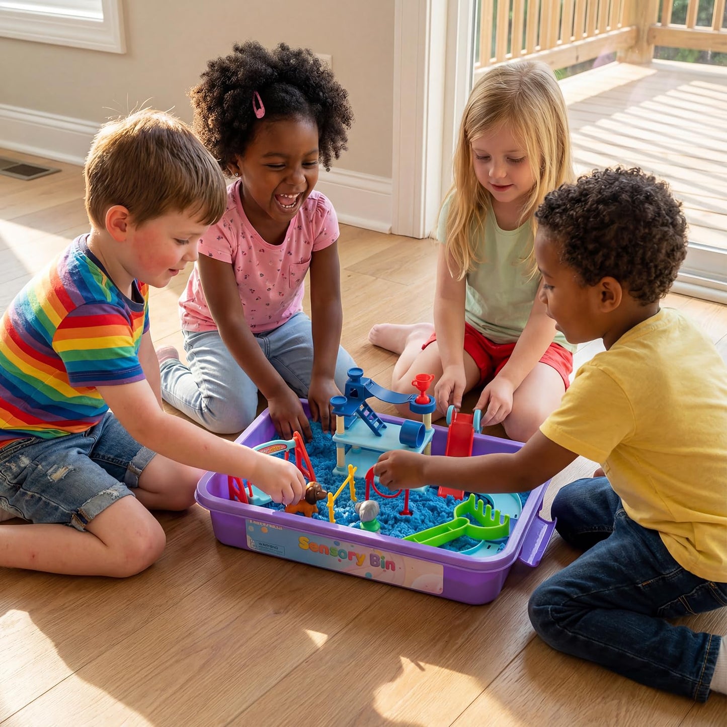 PreTrans Pet Track Set – All-in-One Sensory Sand Kit with Dog Playset & Tools