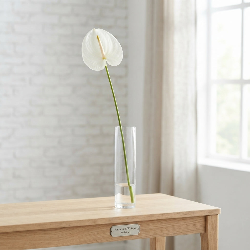 White Anthurium ‘Whisper’ – 40cm Stems