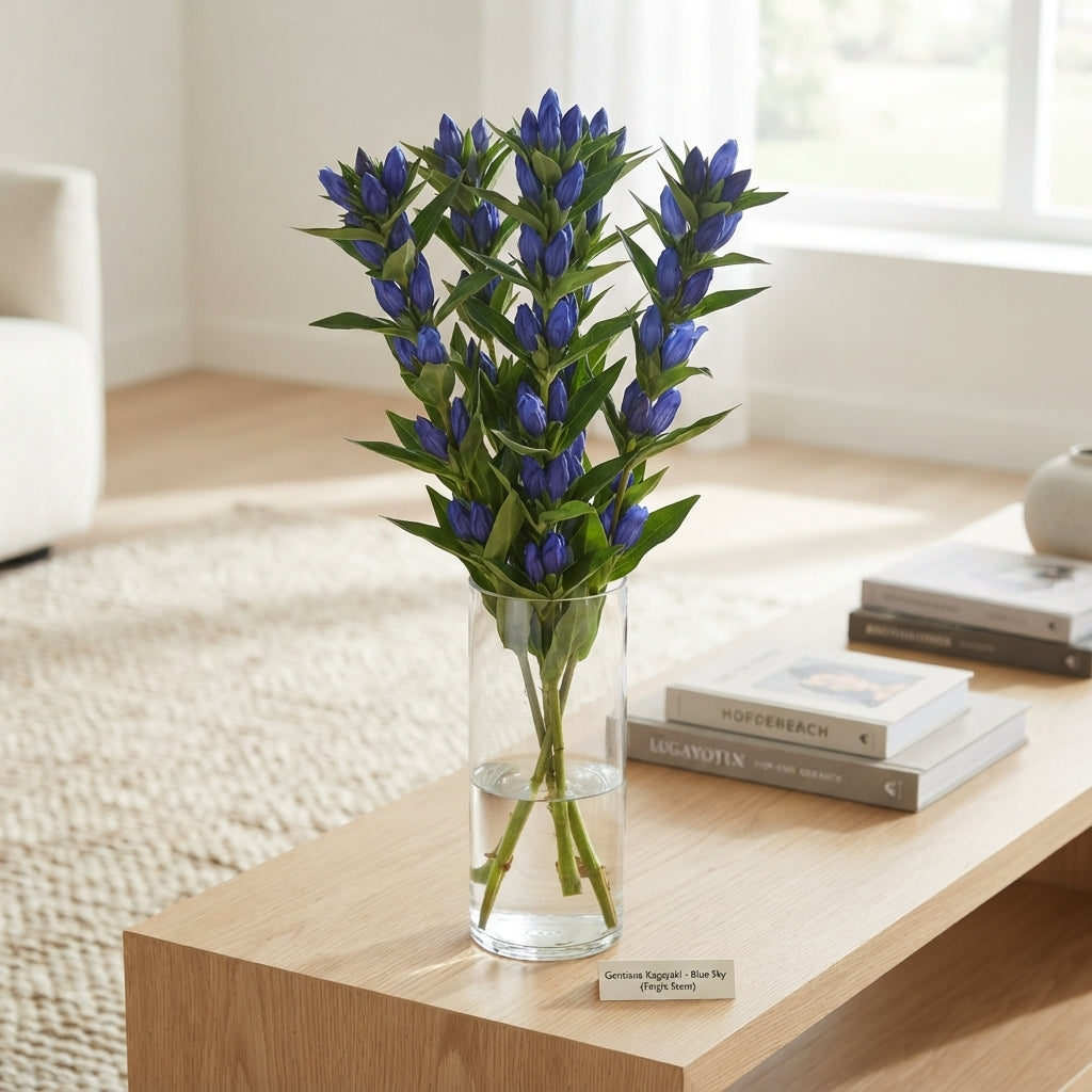 Blue Gentiana ‘Kagayaki’ – 80cm Stems