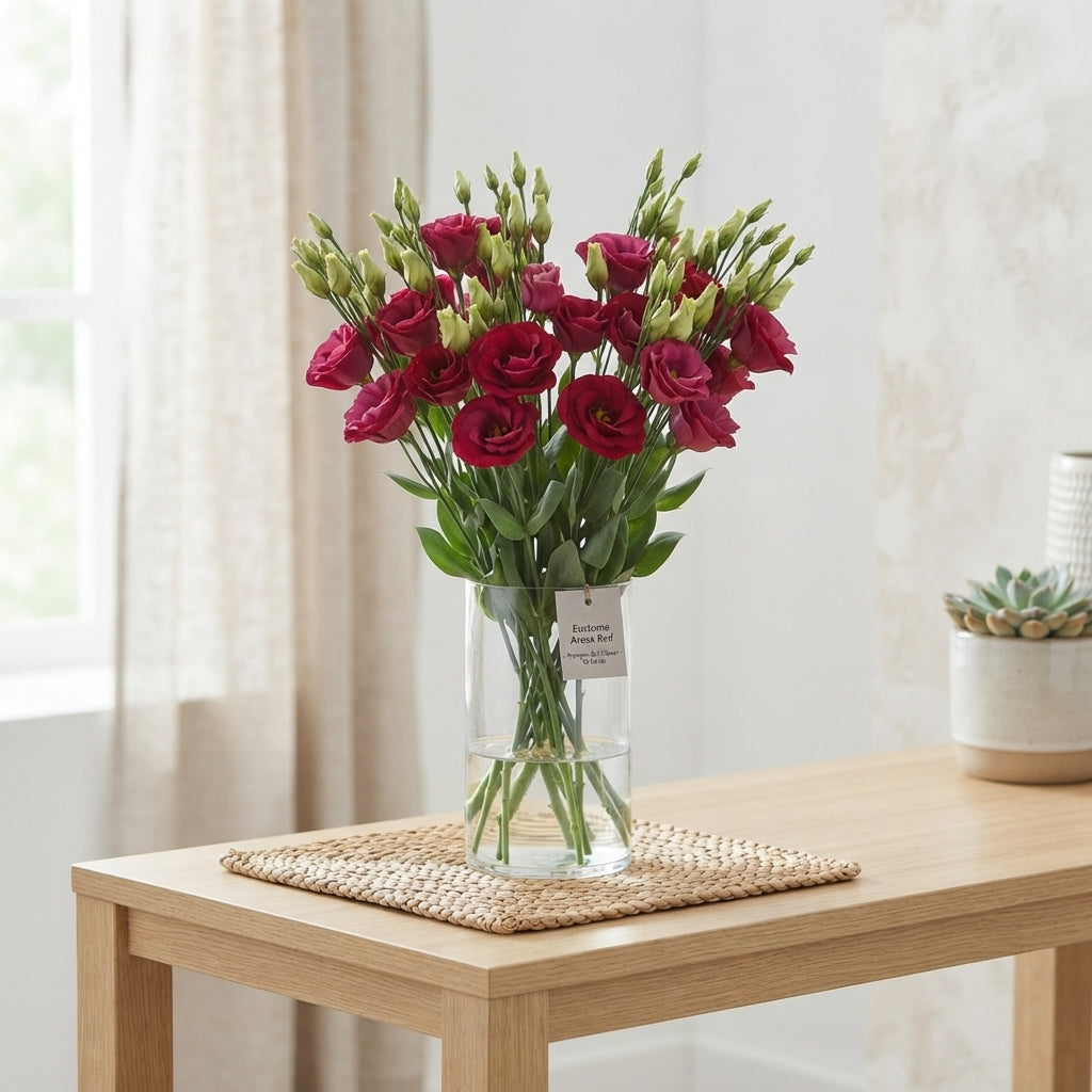 Red Lisianthus ‘Arosa Red’ – 70cm Stems
