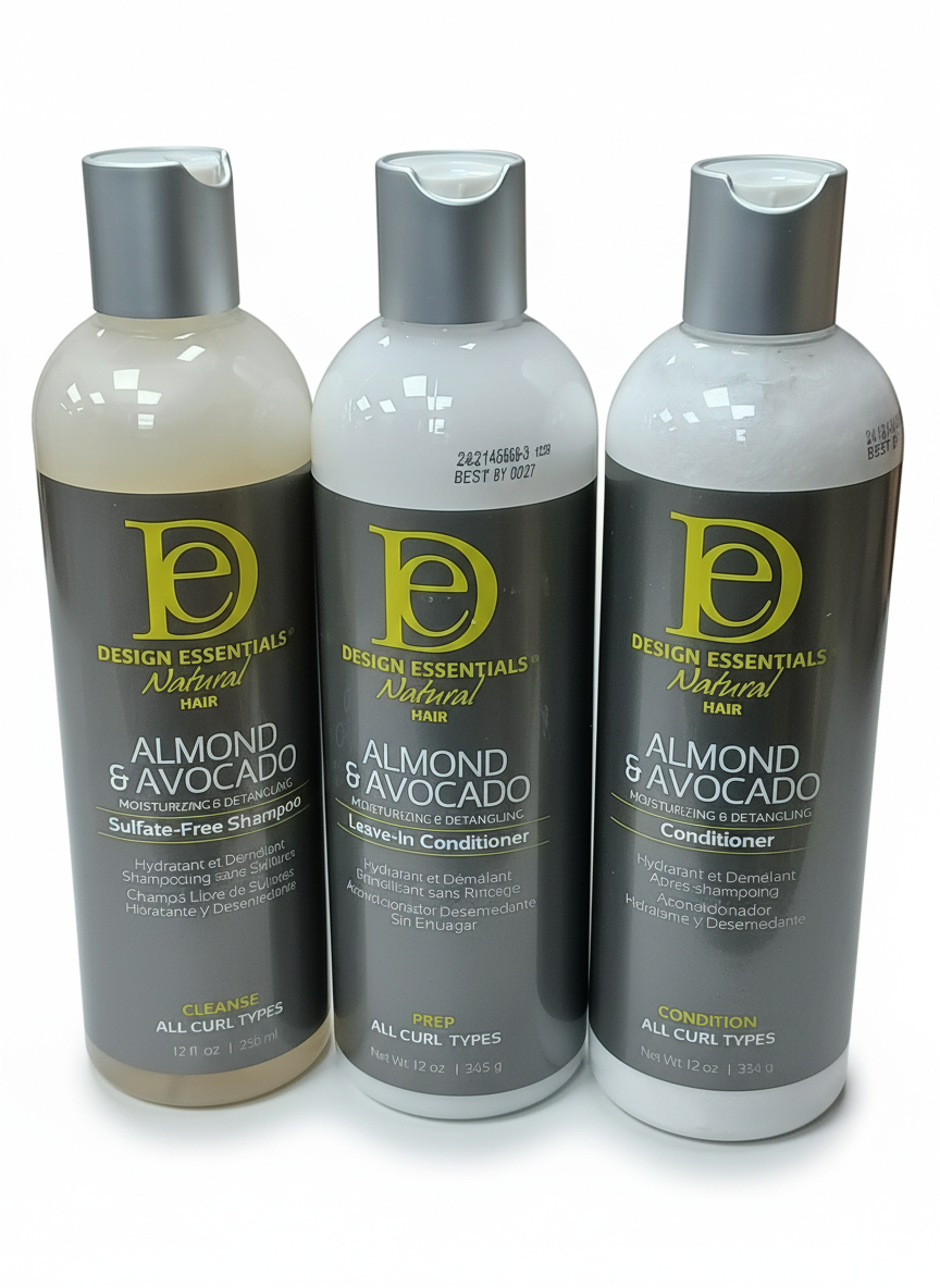 Design Essentials Cleanse Prep Condition Set for Ultimate Hair Health & Manageability