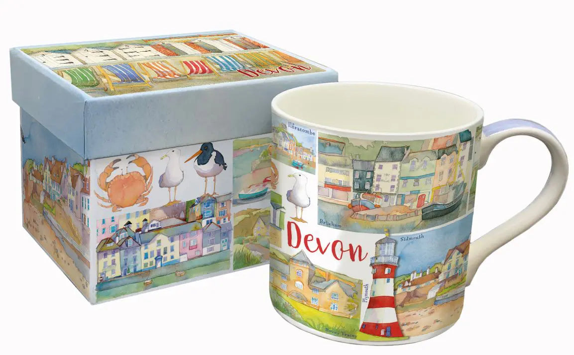 DEVON BONE CHINA MUG WITH GIFT BOX
