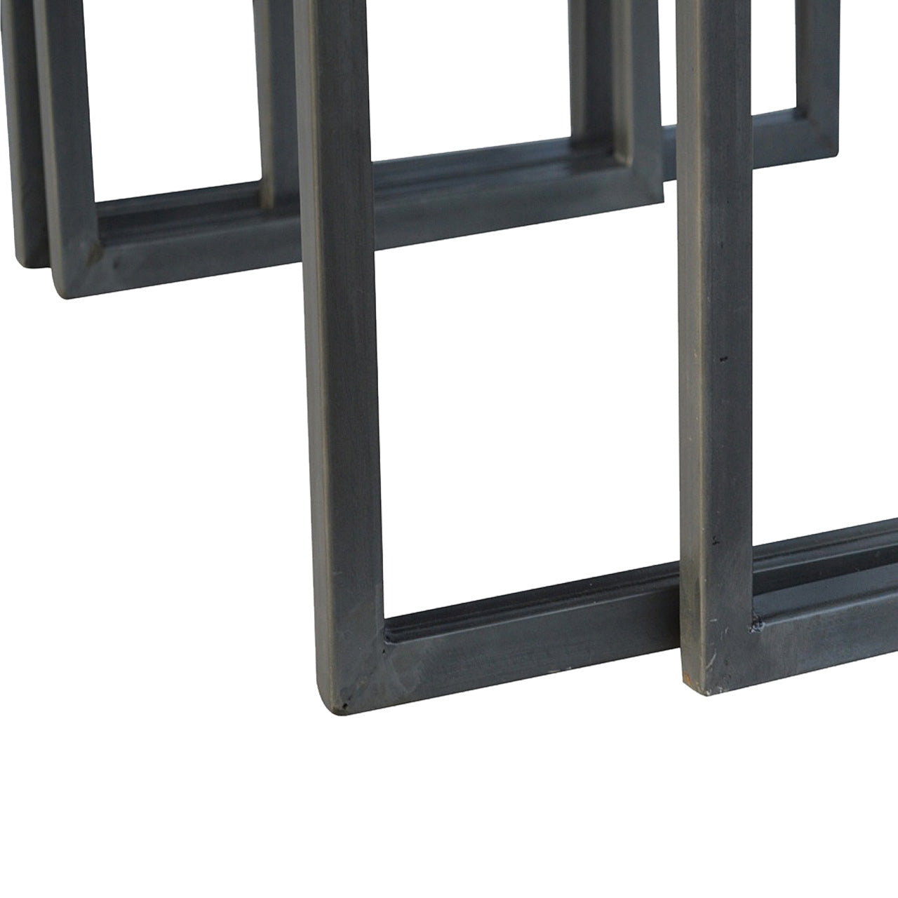 Set of 3 Iron Base Tables Accent Piece