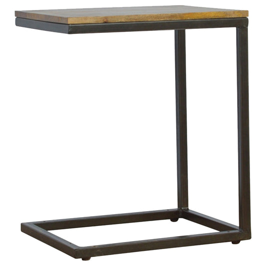Industrial Small End Table Accent Piece